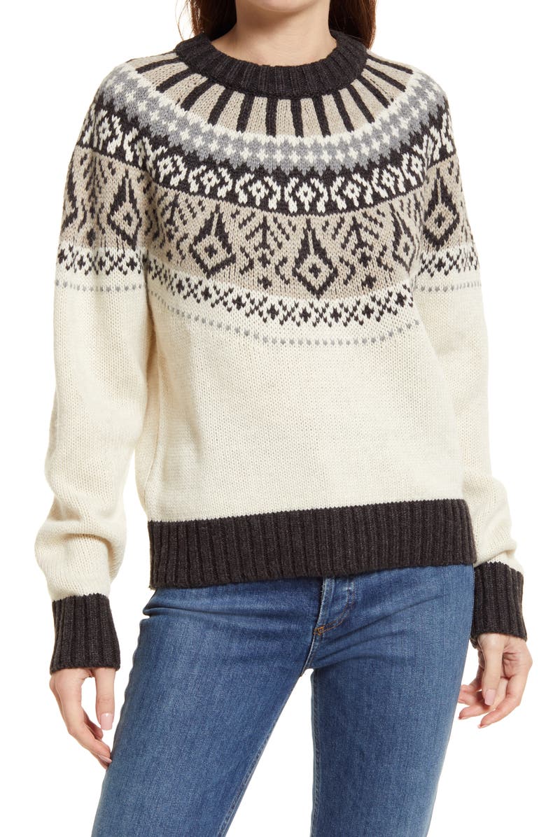 Frank And Oak Women's Fair Isle Sweater, Main, color,