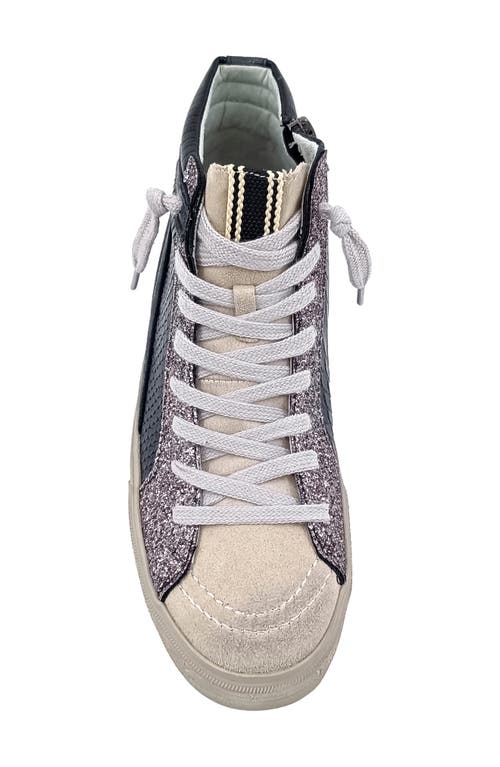 Shushop Rooney High-top Sneaker In Black Snake