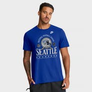 Nike Men's Nike Royal Seattle Seahawks Rewind Team Spirit Essential Cotton T-Shirt