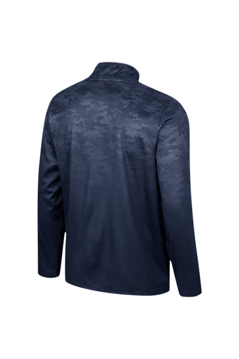 Men's Colosseum  Navy West Virginia Mountaineers The Machine Half-Zip Jacket, Alternate, color, Navy