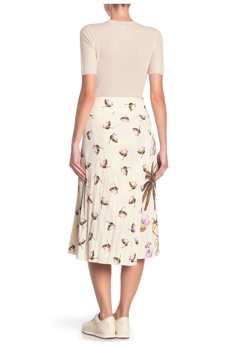Vince Tropical Garden Midi Skirt, Alternate, color, 