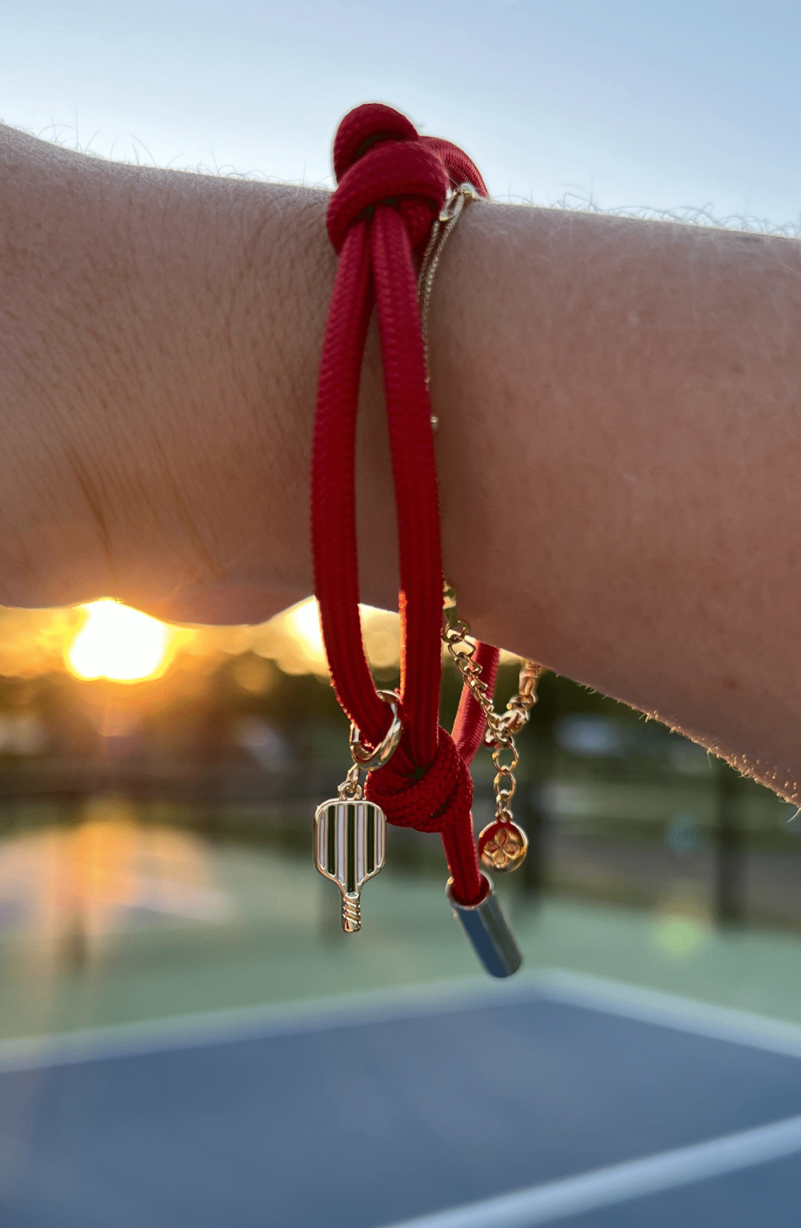 Nickel & Suede Pickleball Paddle Charm (Women) | Nordstrom