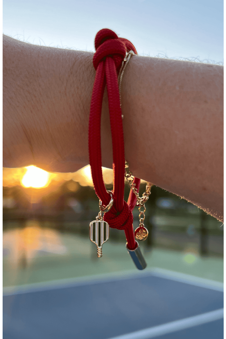 Pickleball Paddle Charm, Alternate, color, Gold