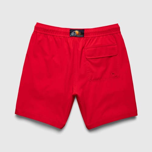 Shop Surfside Supply Co. Jimmy 6.5" Retro Volley In Pompeian Red