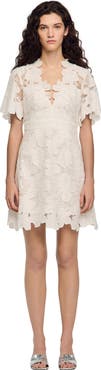 SANDRO Flower print short dress