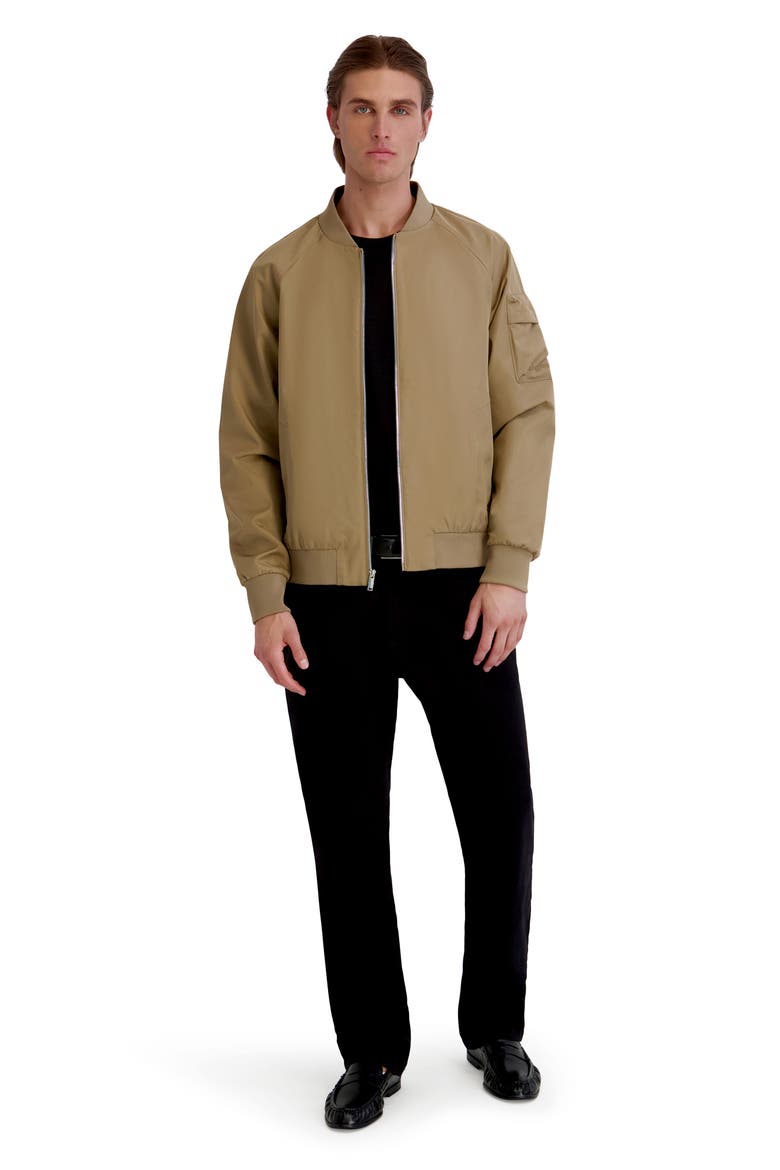 Utility Pocket Bomber Jacket, Alternate, color, TAN