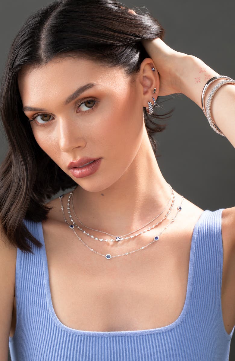 Bony Levy El Mar Sapphire & Diamond Stud Earrings, Alternate, color, 