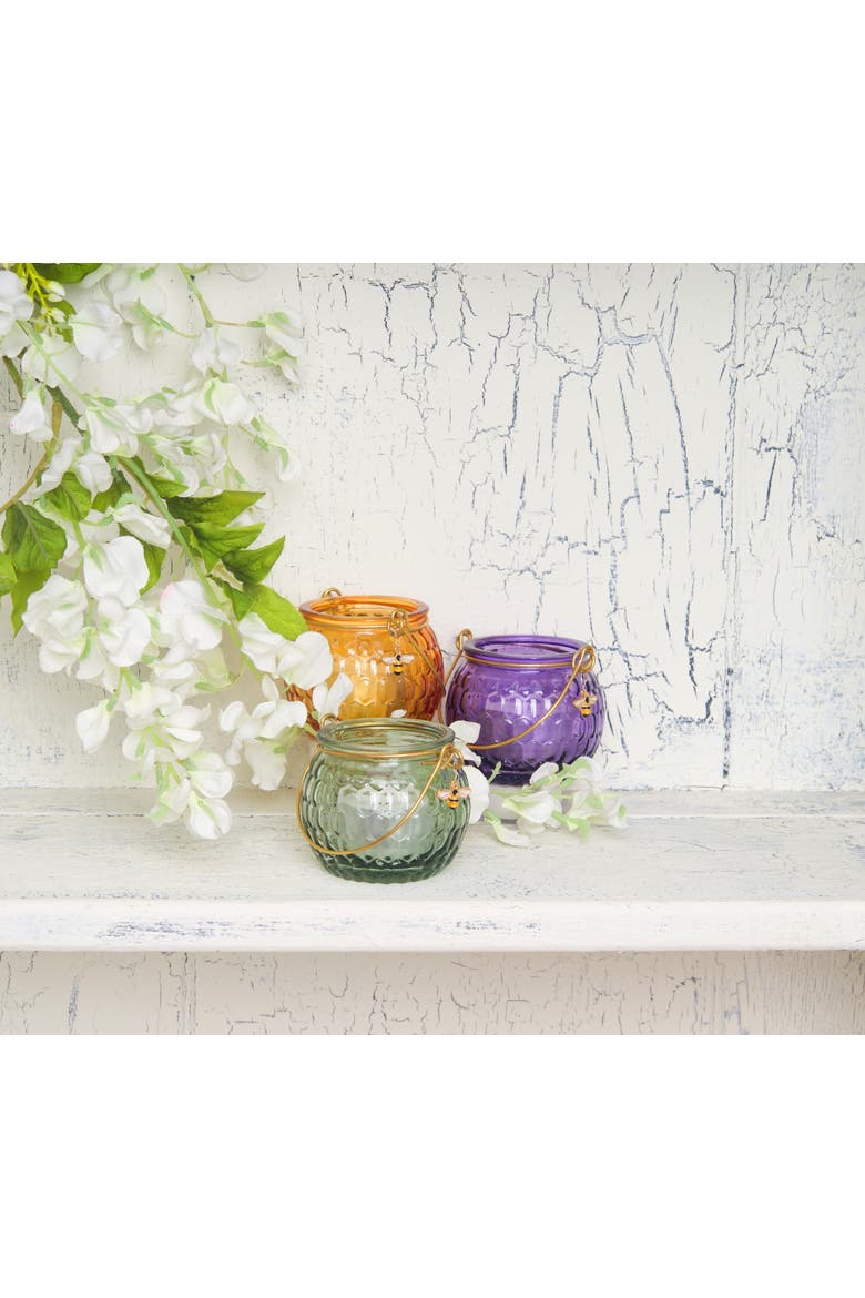 Spring Assortment of 3 Candle Holders, Alternate, color, Orange