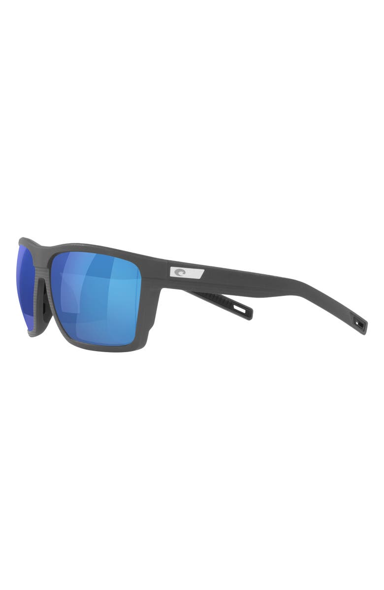 Costa Del Mar Pargo 61mm Mirrored Polarized Square Sunglasses, Alternate, color, Dark Grey
