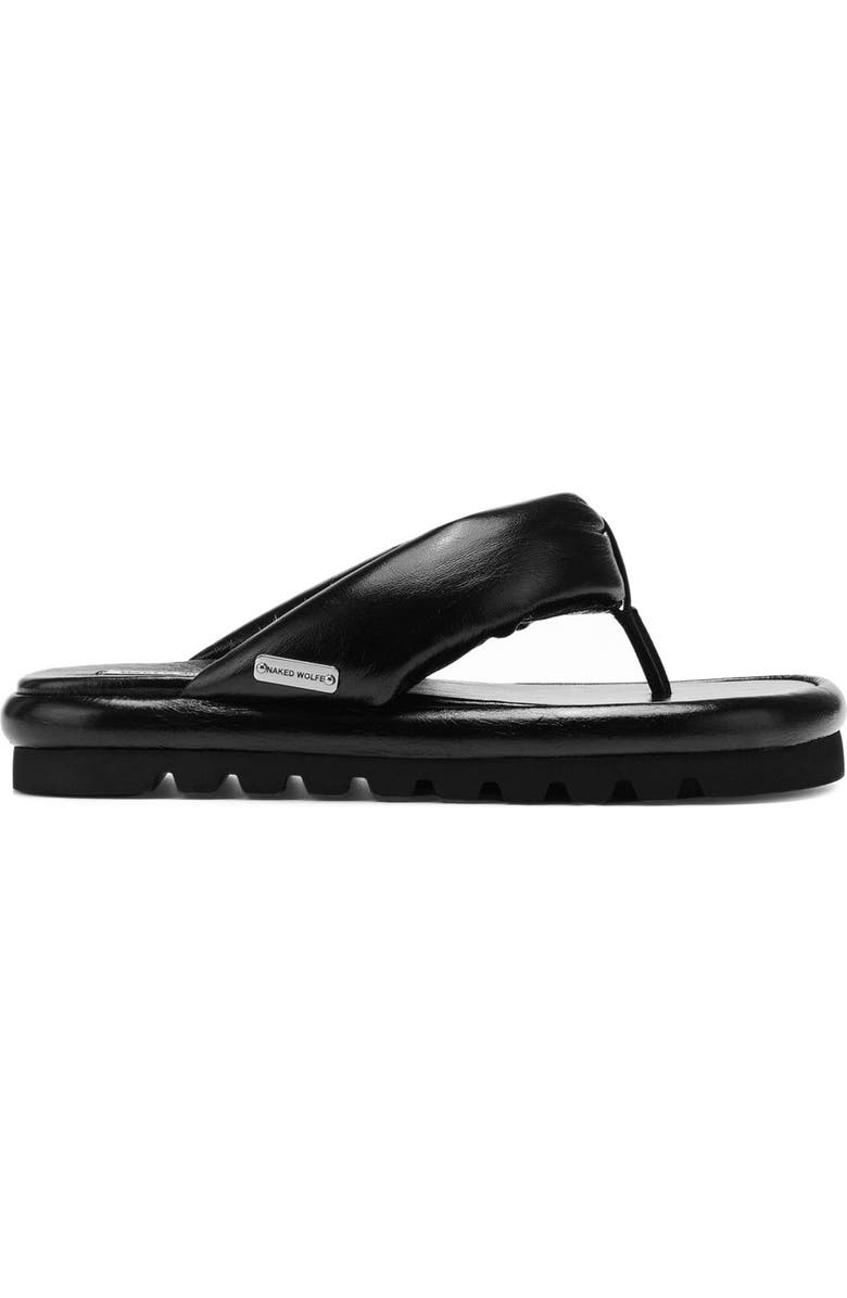 Naked Wolfe Hilary White Leather, Main, color, Black