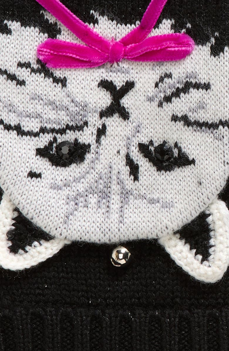 Kate Spade New York pretty kitty pop top wool blend mittens, Alternate, color, 