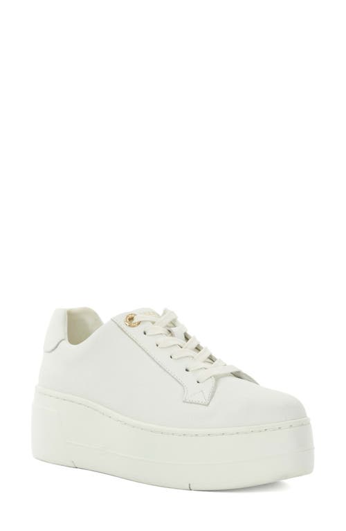 Dune London Episode Platform Sneaker In White