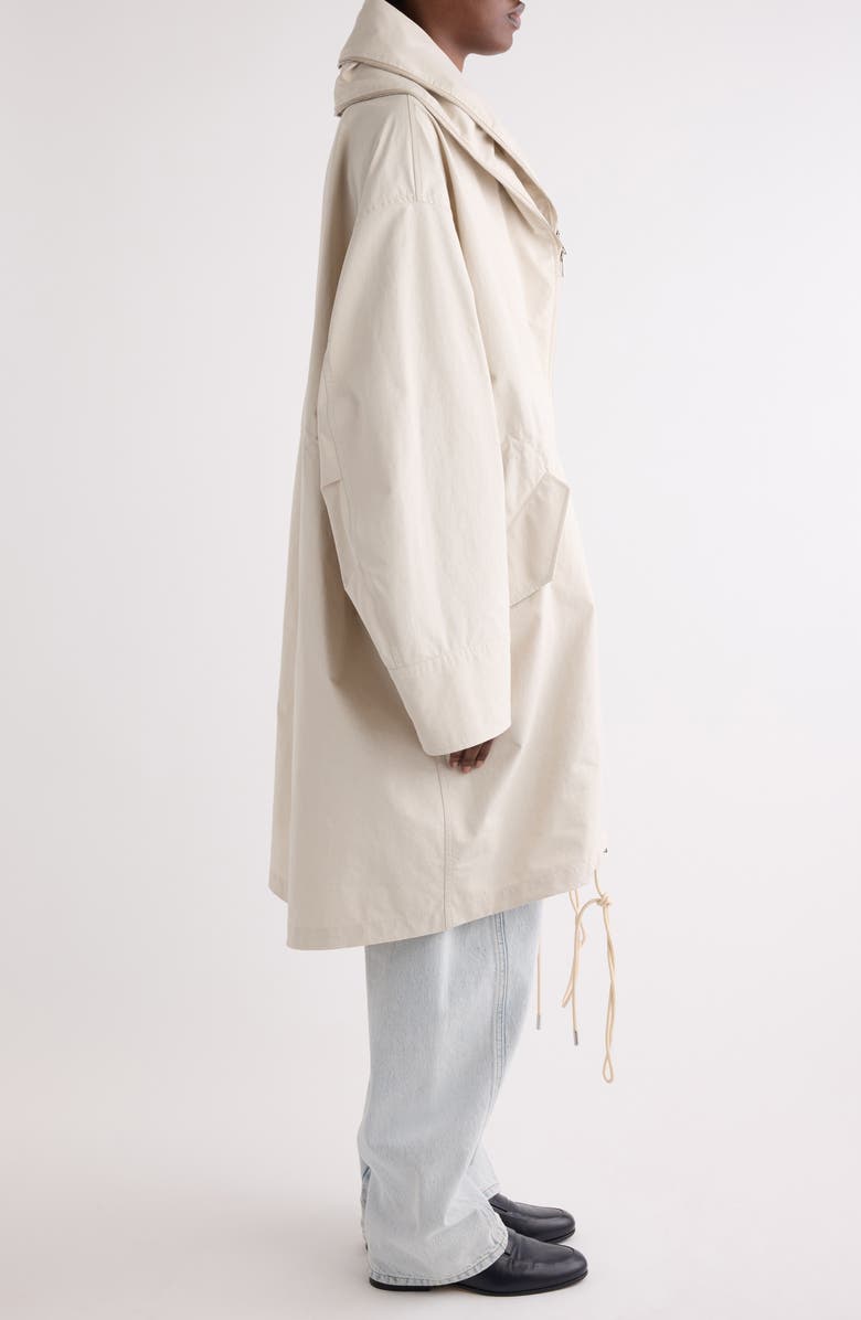Givenchy Cotton & Nylon Double Zip Parka, Alternate, color, Light Beige