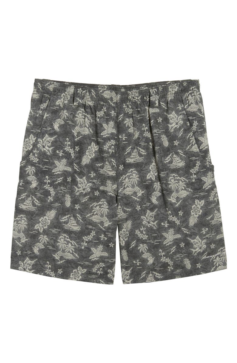 Columbia PFG Backcast II Print Swim Trunks, Alternate, color, 