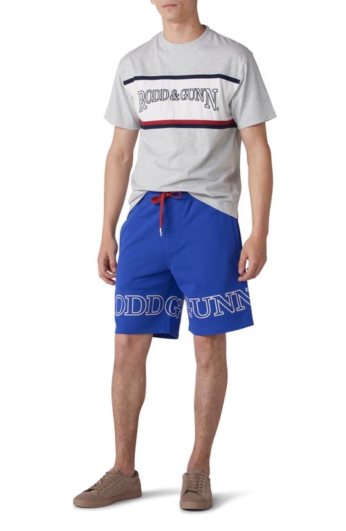 Rodd & Gunn Wilmington Bay Logo Sweat Shorts In Cobalt