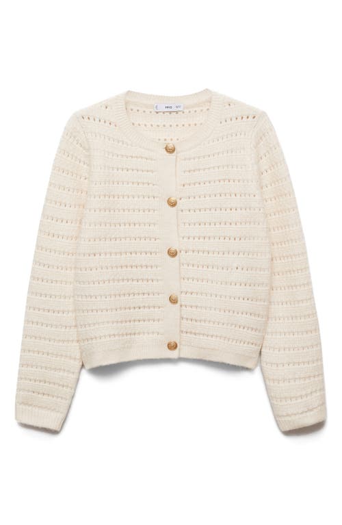 MANGO MANGO OPEN STITCH CARDIGAN