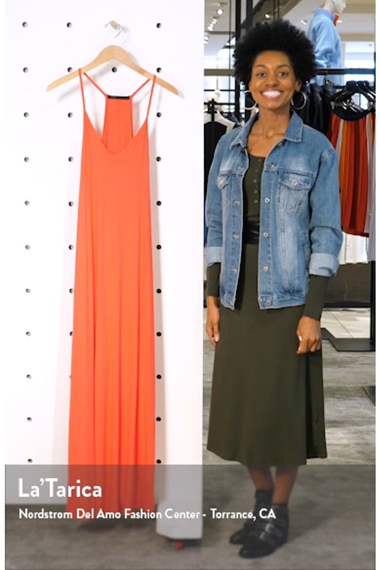 Racerback V-Neck Maxi Dress video