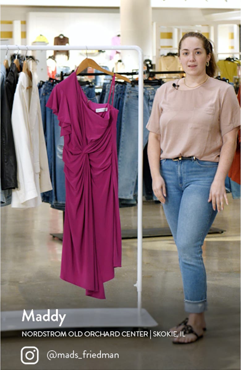One-Shoulder Jersey Midi Dress, sales video thumbnail
