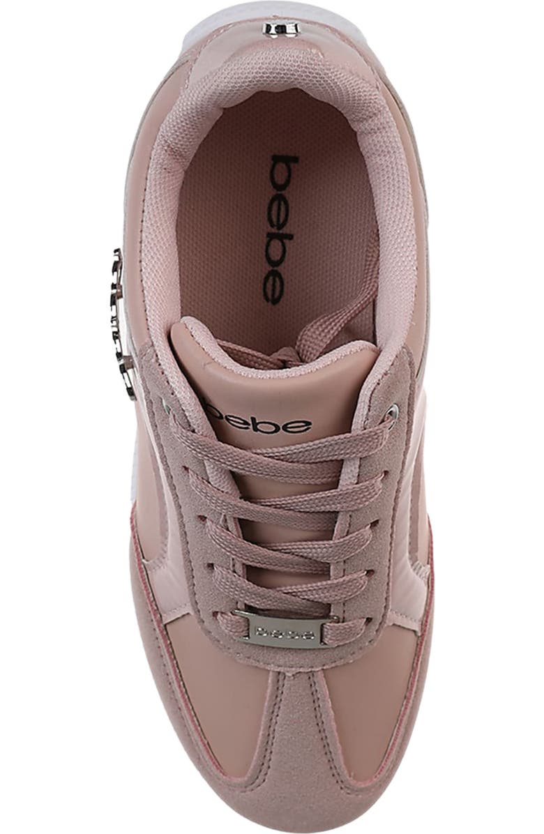 bebe Glitter Sneaker, Alternate, color, Blush