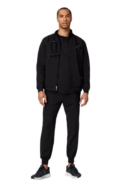 Wolfe Men's 6-Pocket Classic Scrub Jacket