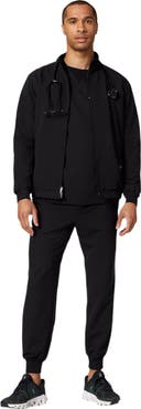 JAANUU Wolfe Men's 6-Pocket Classic Scrub Jacket