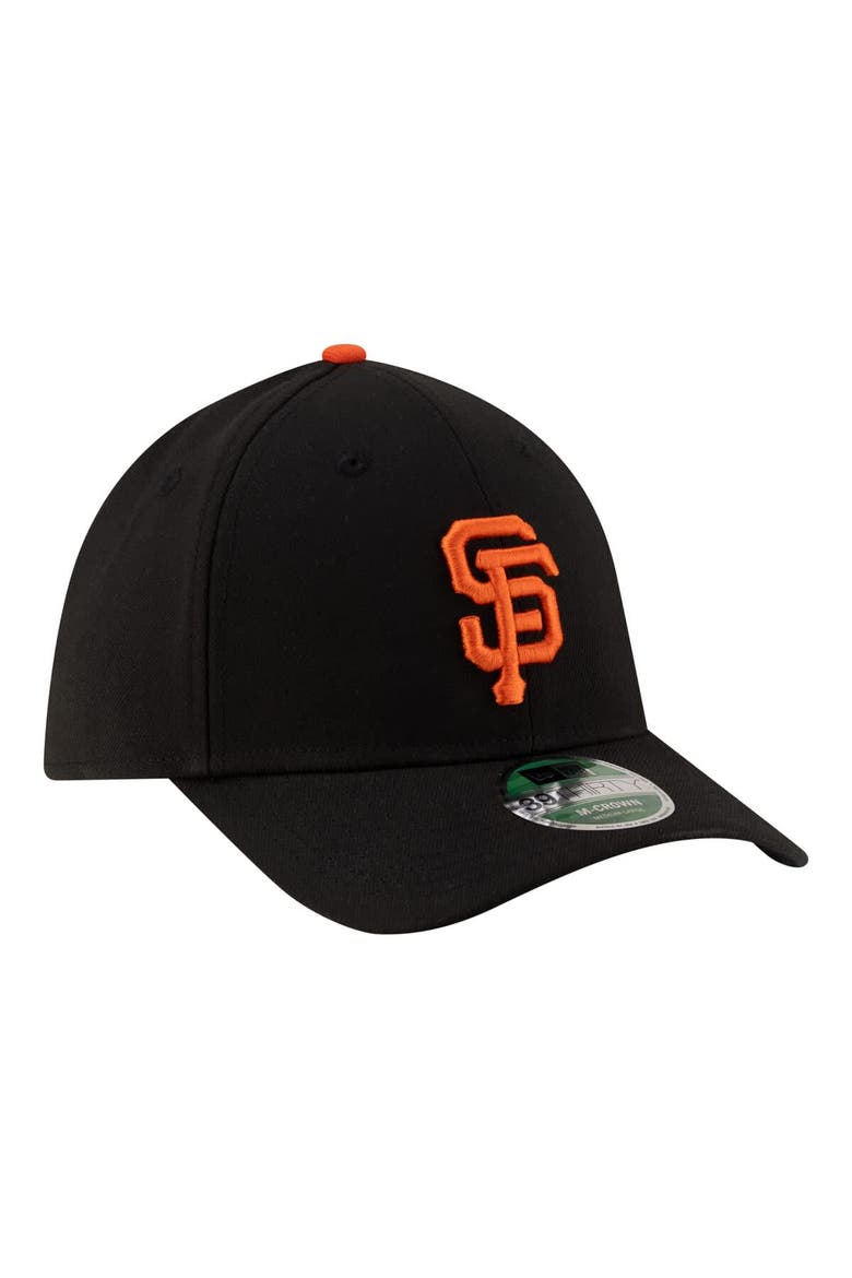 Men's New Era  Black San Francisco Giants Player Replica 39THIRTY M-Crown Flex Hat, Alternate, color, Black