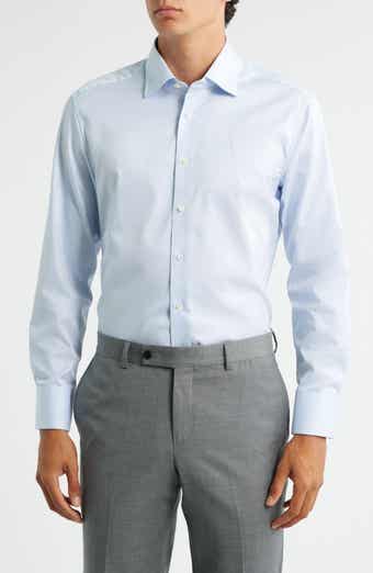 Luxury Slim Fit Micro Stripe Non-Iron Dress Shirt