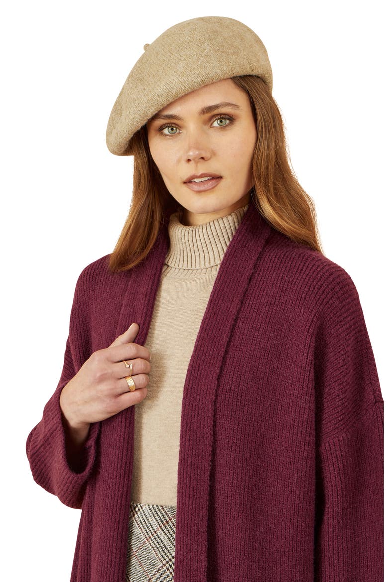 Knitted Maxi Cardigan, Alternate, color, Burgundy