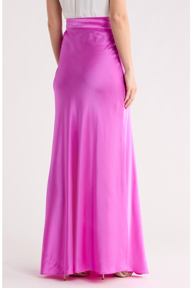 Ryker Bias Cut Silk Maxi Skirt, Alternate, color, BRIGHT PURPLE
