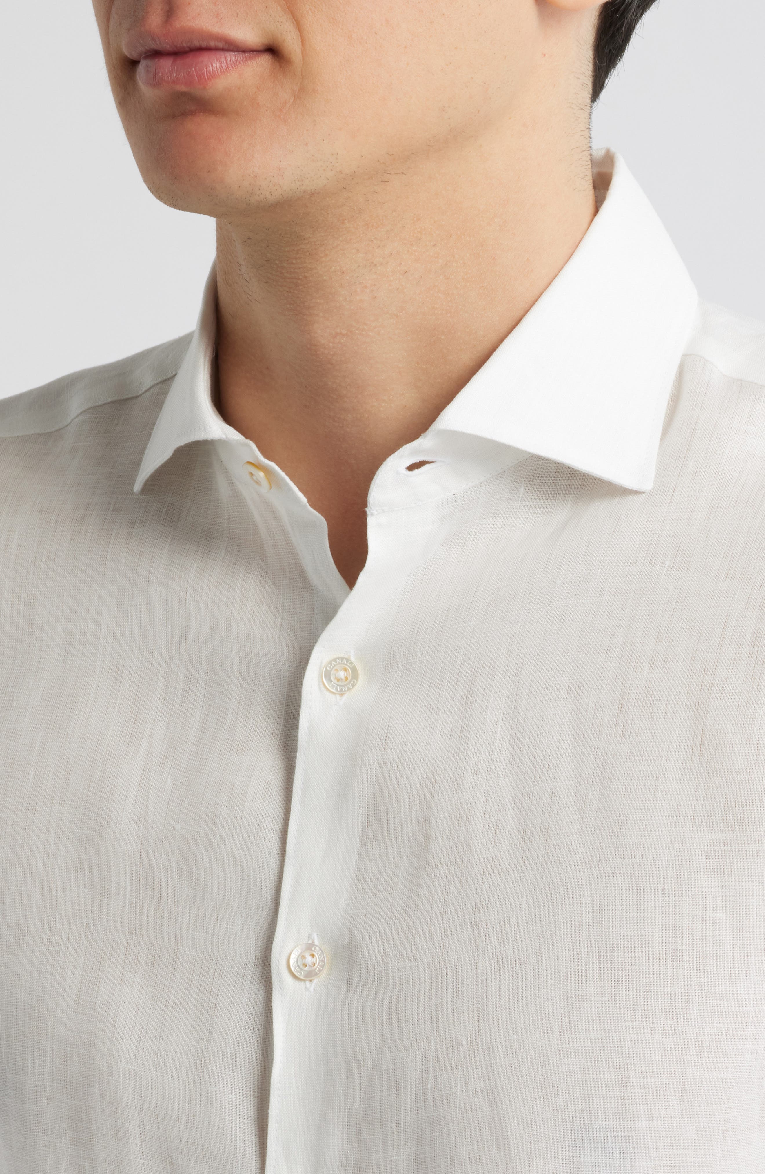 Regular Fit Linen Button-Up Shirt - image 2