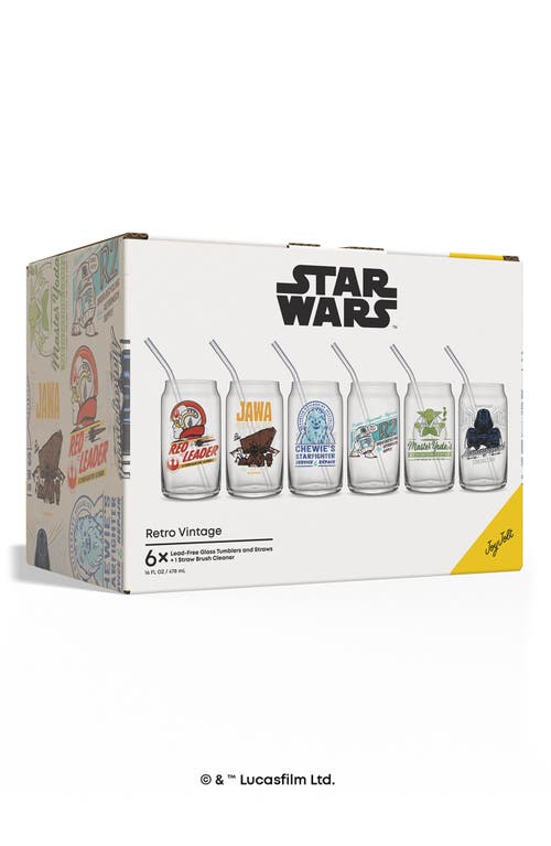 Joyjolt Star Wars Set Of 4 Can Glasses In Multi