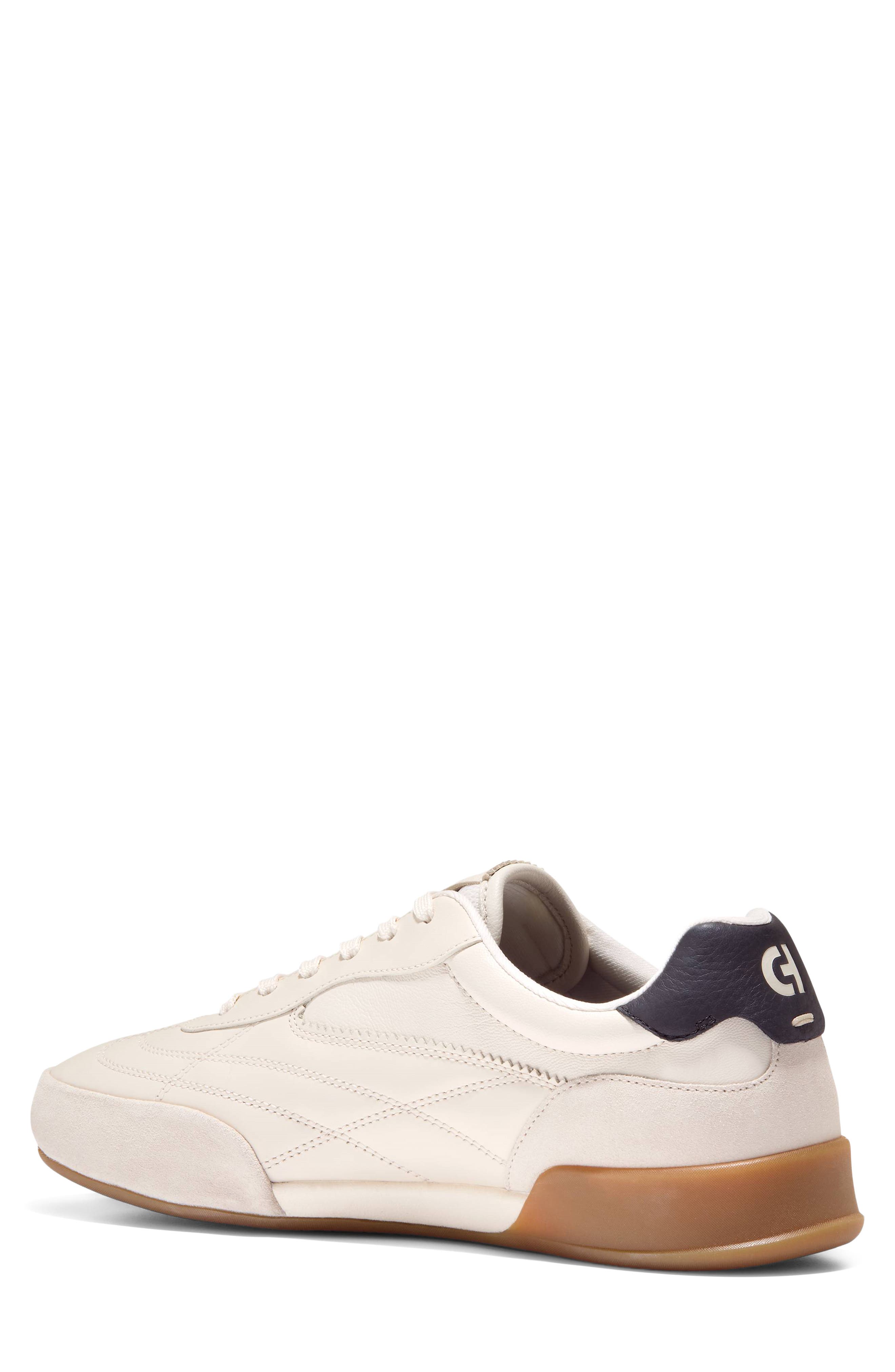 GrandPro Turf 2.0 Leather Sneaker, Alternate, color, IVORY / SILVER BIRCH SUEDE
