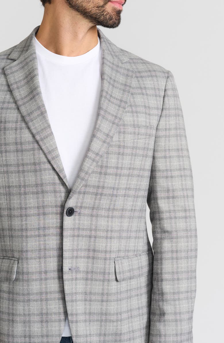 Ibiza Windowpane Sport Coat, Alternate, color, Grey