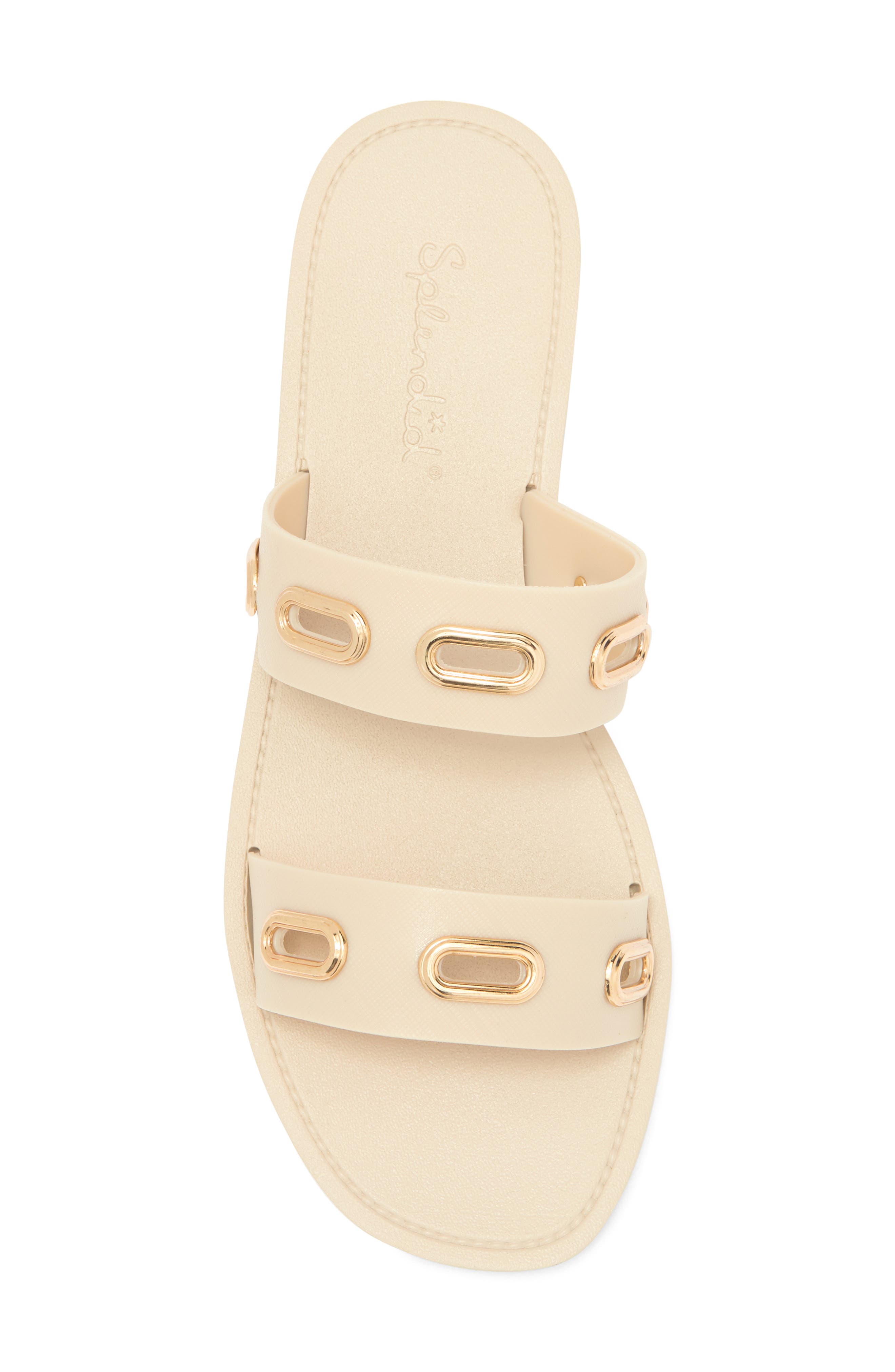 Linda Grommet Sandal, Alternate, color, WHITE SAND