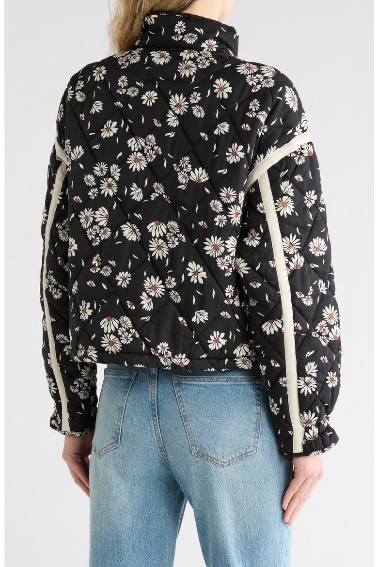 Cropped Quilted Jacket, Alternate, color, FLOWER BOX