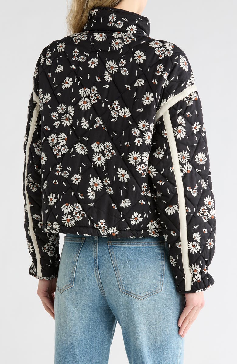 BLANKNYC Cropped Quilted Jacket, Alternate, color, Flower Box