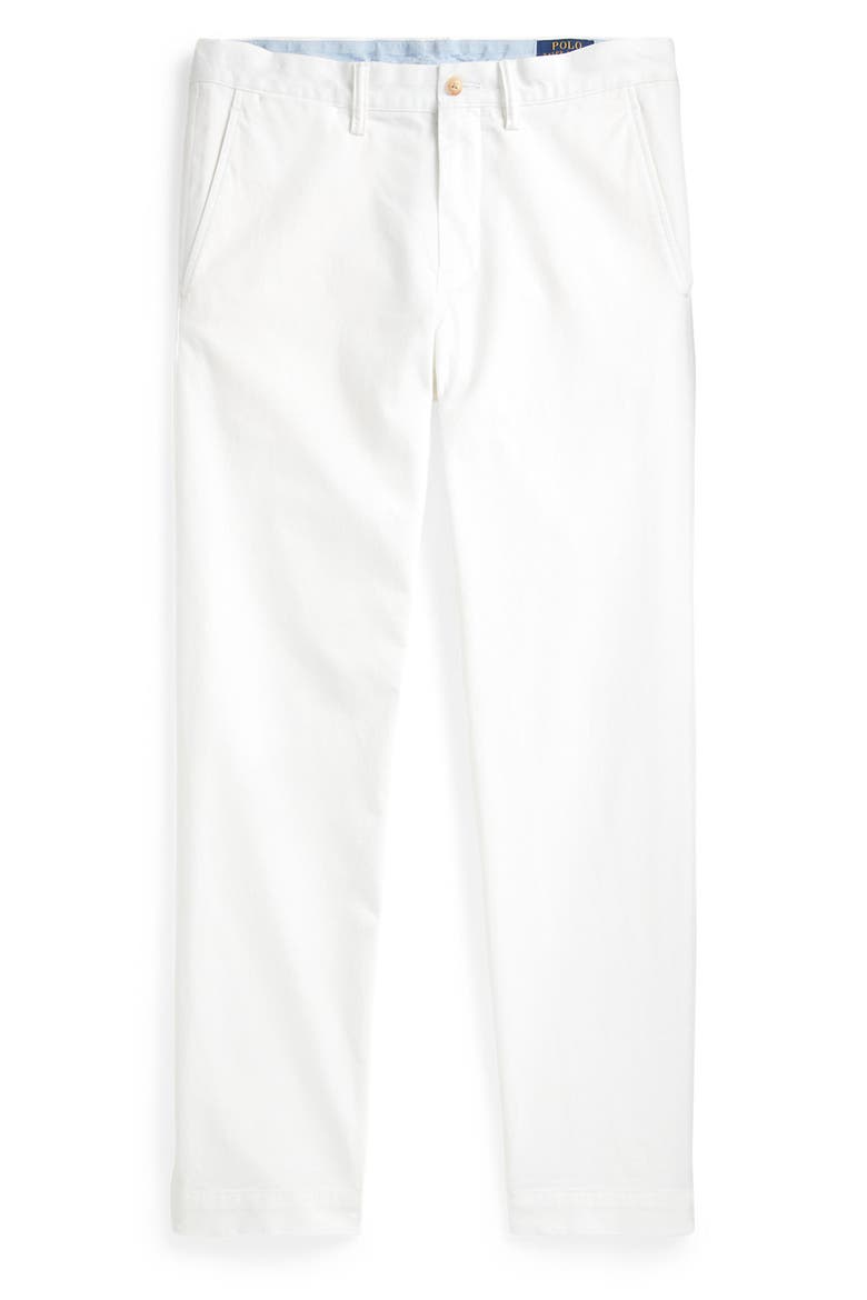 Straight Fit Washed Stretch Chinos, Alternate, color, PURE WHITE