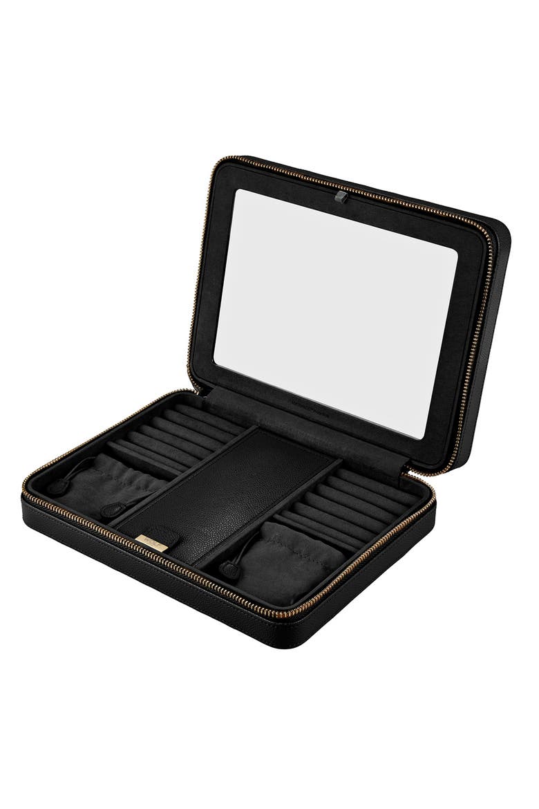 Lauren Large Zip Case, Alternate, color, Black