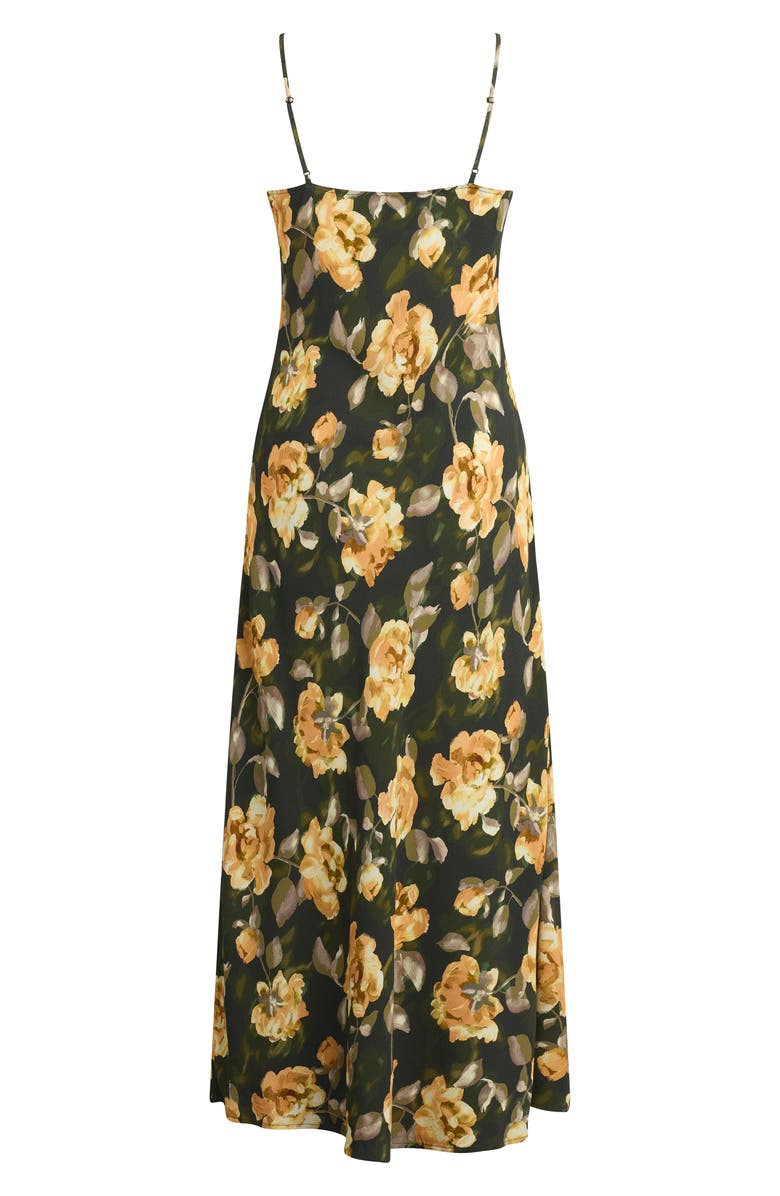Favorite Daughter The Favorite Floral Maxi Slipdress, Alternate, color, Golden Flowerbed