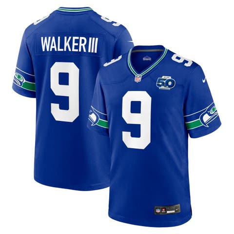 Men's Nike Kenneth Walker III Royal Seattle Seahawks Alternate 50th Season Game Jersey