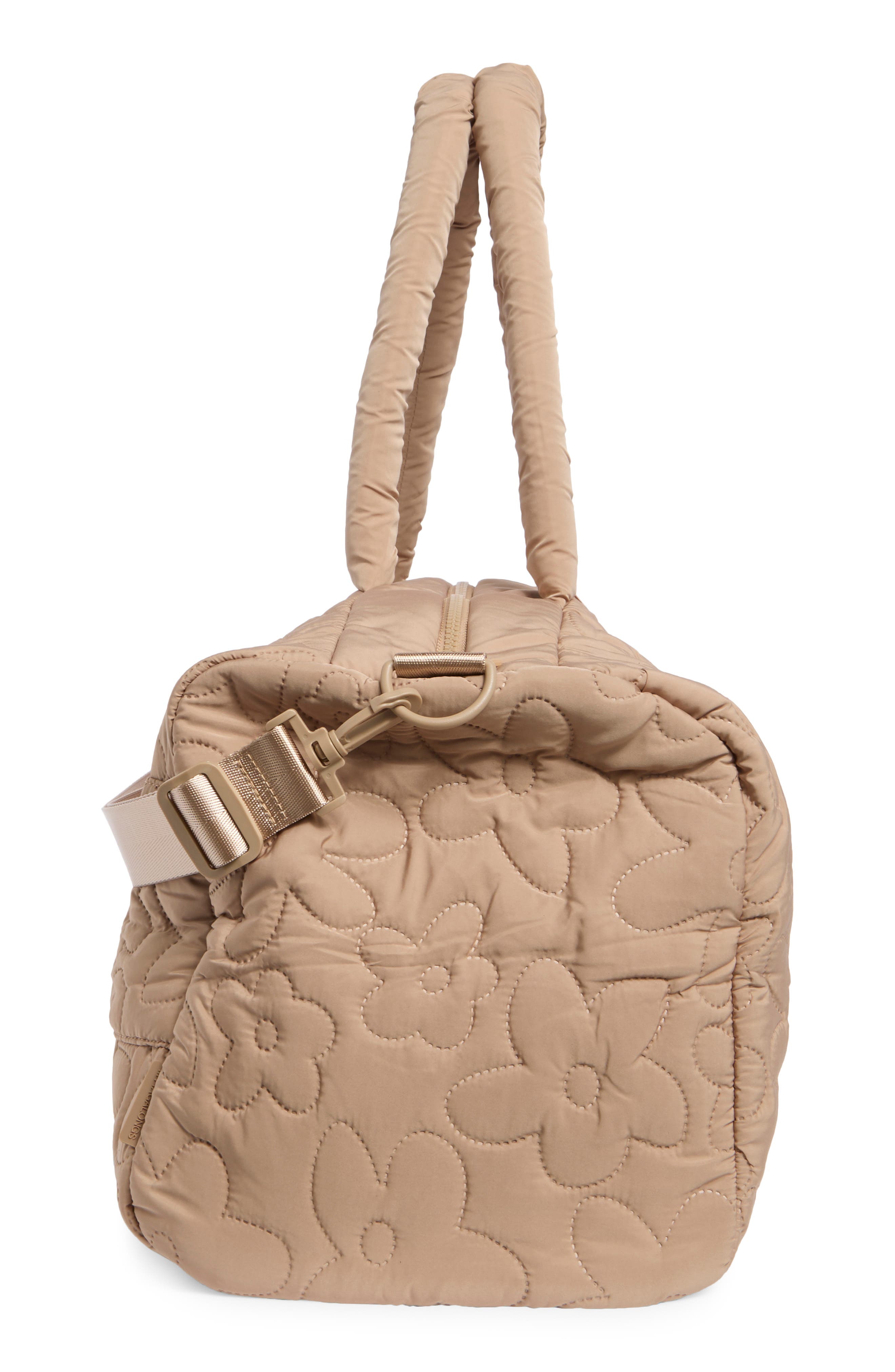 Quilted Duffle Bag, Alternate, color, NORDSTROM MAPLE