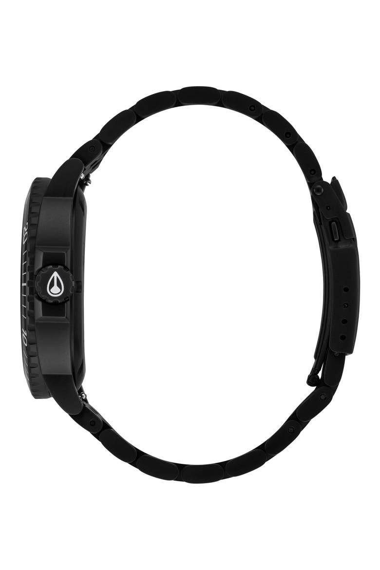 The Stinger Dive Bracelet Watch, 44mm, Alternate, color, ALL MATTE BLACK / BLACK