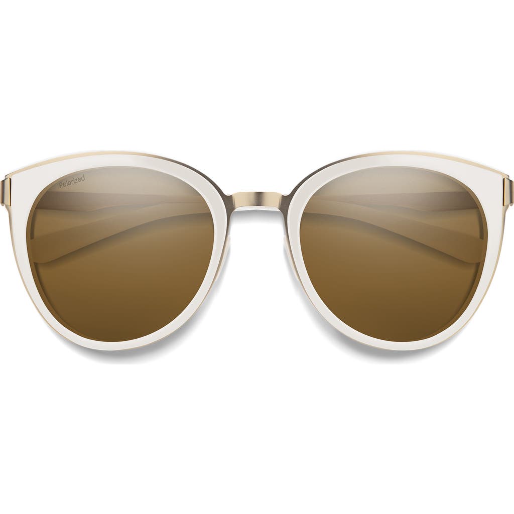 Smith Somerset 53mm Polarized Cat Eye Sunglasses In Metallic