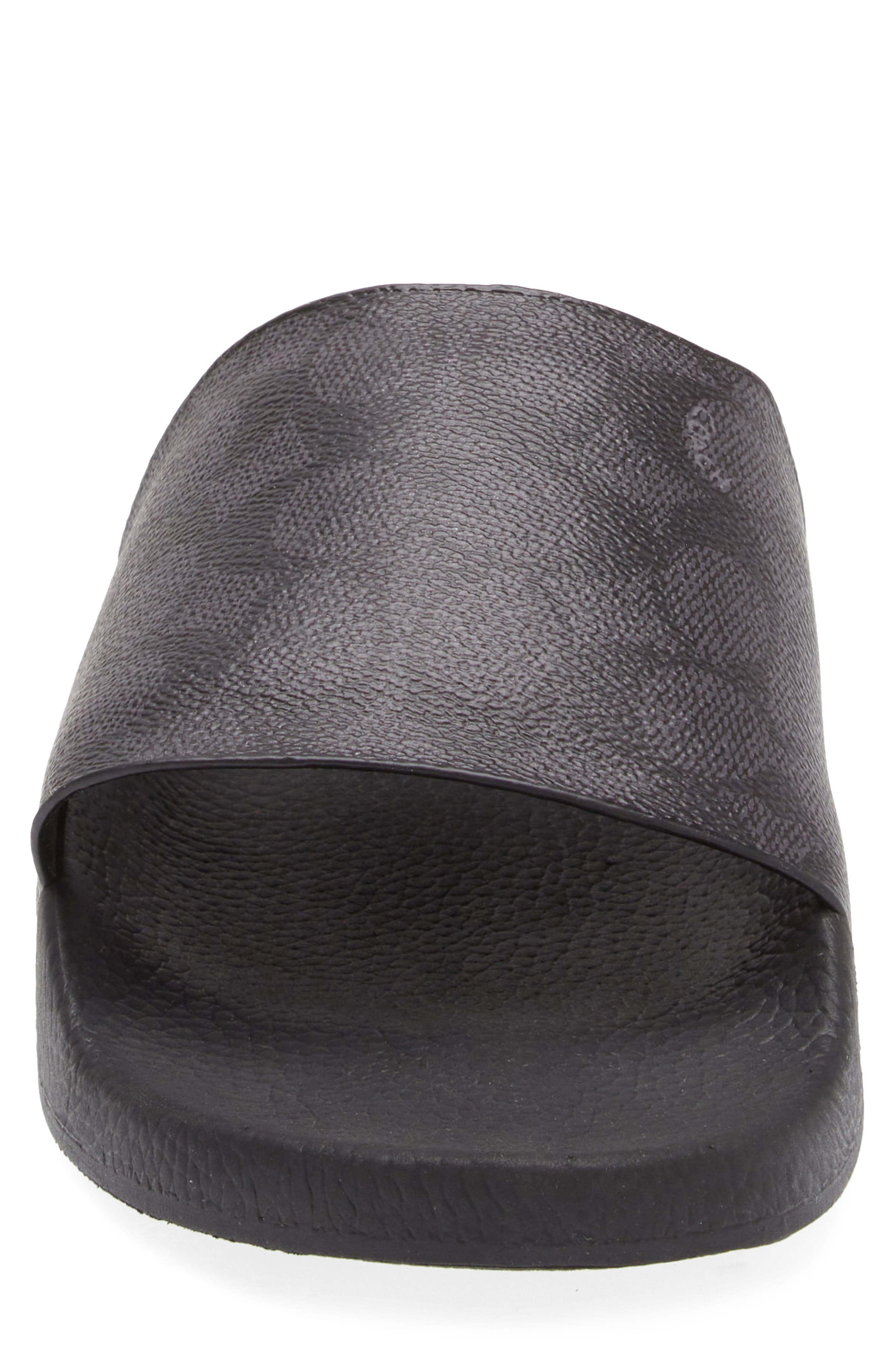 COACH Signature Slide Sandal, Alternate, color, Charcoal/Black 1