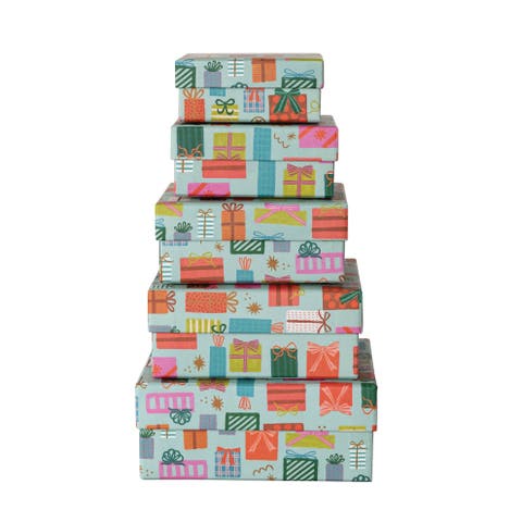 Artisan Patterned Paper Gift Box Set