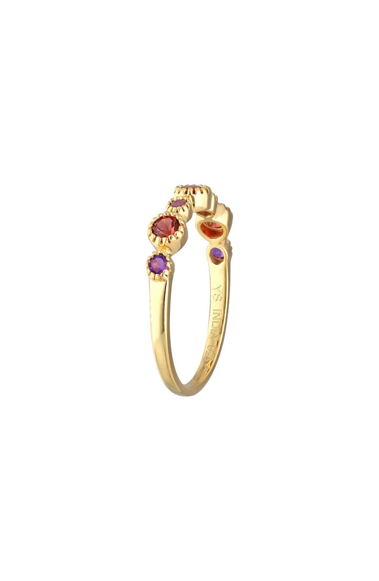 YS GEMS Garnet & Amethyst Ring, Alternate, color, Red