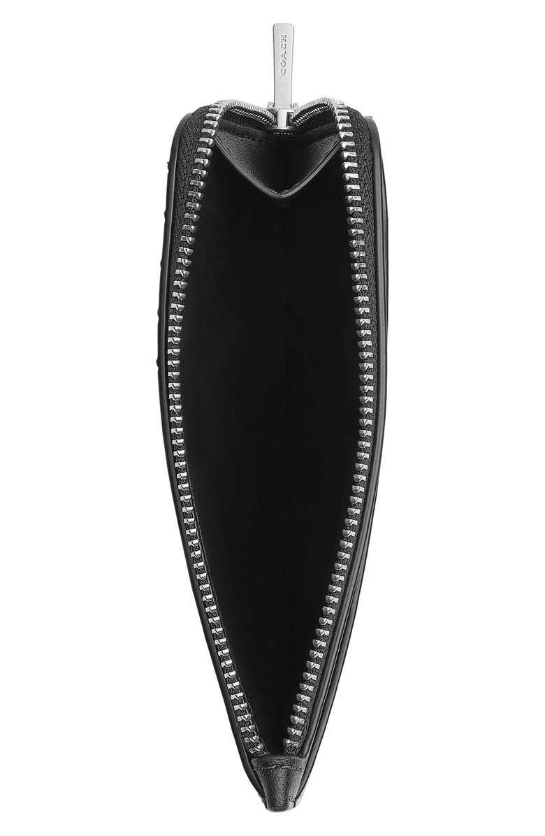 COACH Loved Leather Zip Card Case, Alternate, color, Lh/Black Brown