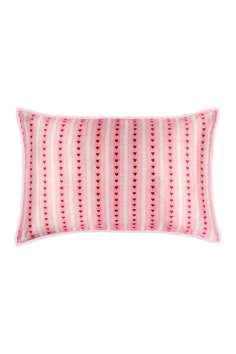 Lace Pure Silk Queen Pillowcase, Alternate, color, SWEETIE