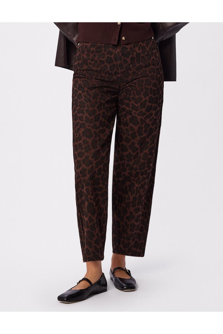 Leopard Print Barrel Jean, Main, color, Leopard Print