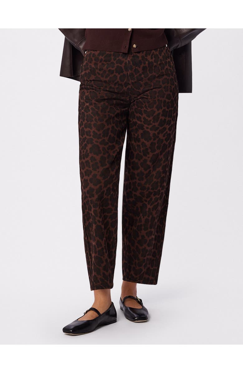 Whistles Leopard Print Barrel Jean, Main, color, Leopard Print